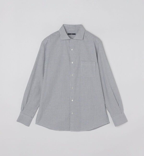 SHIPS「SHIPS: セミワイドカラー ライトオックス ロングスリーブ シャツ」|シャツ・ブラウス|