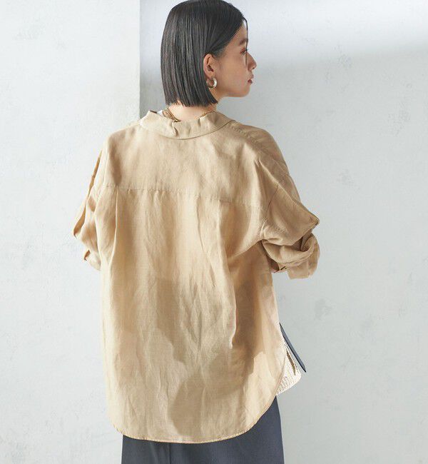 SHIPS for women「〈手洗い可能〉IMPERIAL LINEN オーバー シャツ」|シャツ・ブラウス|