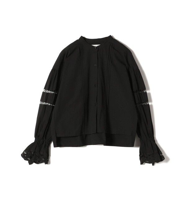 SHIPS for women「【SHIPS別注】VIOLETTE ROOM:〈手洗い可能〉レース ブラウス」|シャツ・ブラウス|