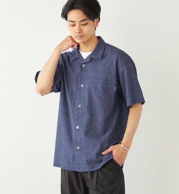 SHIPS Colors 「SHIPS Colors:コットンリネン COOLMAX オープンカラー シャツ◇」|シャツ・ブラウス|