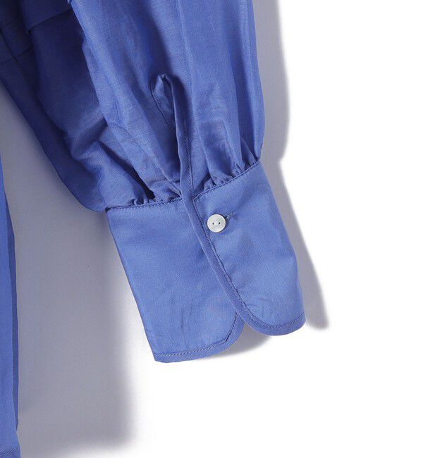 SHIPS for women「〈手洗い可能〉コットン シルク ギャザー ブラウス」|シャツ・ブラウス|