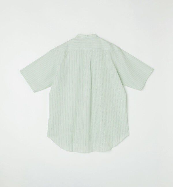 SHIPS「SHIPS: ハイカウント スーピマコットン バンドカラー ショートスリーブ シャツ」|シャツ・ブラウス|
