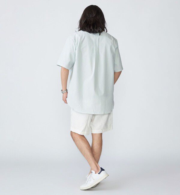 SHIPS「SHIPS: ハイカウント スーピマコットン バンドカラー ショートスリーブ シャツ」|シャツ・ブラウス|