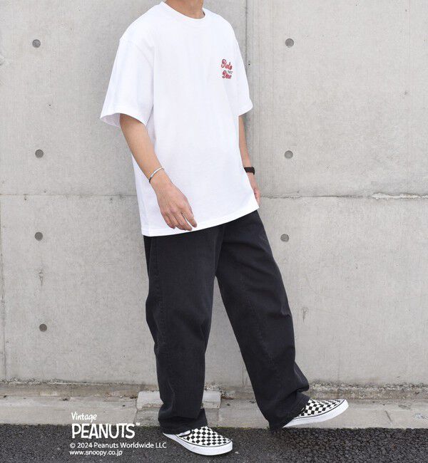 SHIPS any「SHIPS any: SNOOPY コラボ カルチャー グラフィック バック プリント Tシャツ◇」|Tシャツ・カットソー|