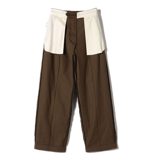 SHIPS for women「〈手洗い可能〉ストレッチ チノ タック パンツ」|チノ|