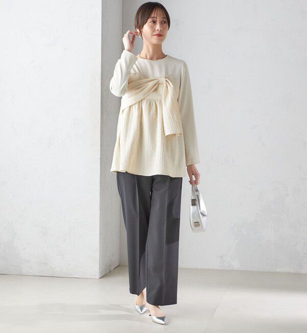 SHIPS for women「〈手洗い可能〉ツイル ストレート パンツ（セットアップ対応）」|その他|