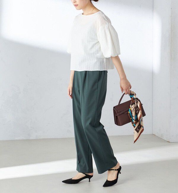 SHIPS for women「〈手洗い可能〉ツイル ストレート パンツ（セットアップ対応）」|その他|