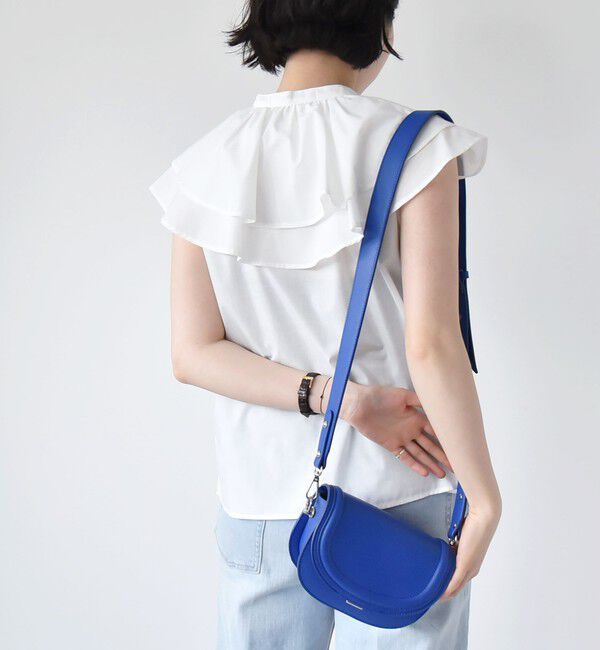 quaranciel「quaranciel:〈洗濯機可能〉ブロード ラッフル スタンドカラー ブラウス」|シャツ・ブラウス|