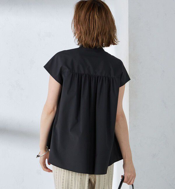 SHIPS for women「〈手洗い可能〉裾 フレア フレンチ スリーブ ブラウス」|シャツ・ブラウス|