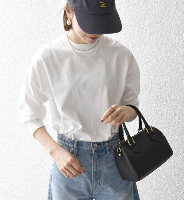 SHIPS any「SHIPS any:〈洗濯機可能〉マルチ ロングスリーブ ワイド TEE」|Tシャツ・カットソー|ホワイト