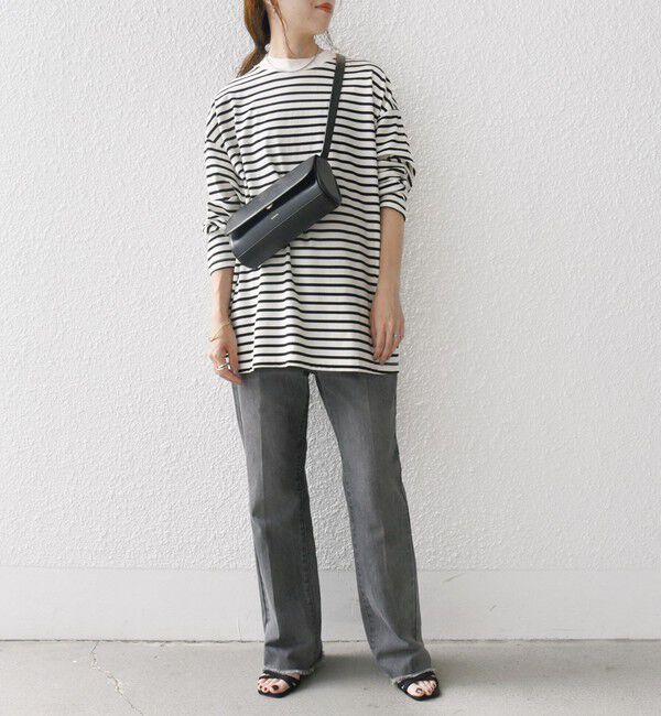 SHIPS any「SHIPS any:〈洗濯機可能〉マルチ ロングスリーブ ワイド TEE」|Tシャツ・カットソー|