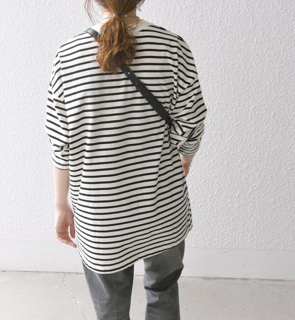 SHIPS any「SHIPS any:〈洗濯機可能〉マルチ ロングスリーブ ワイド TEE」|Tシャツ・カットソー|