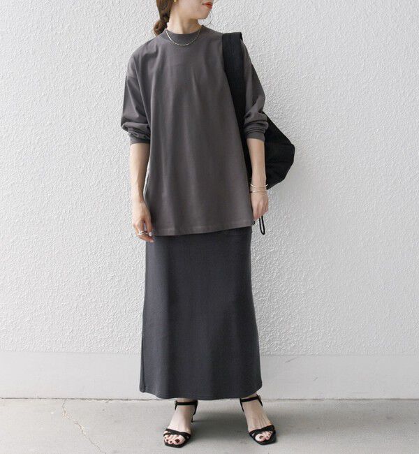 SHIPS any「SHIPS any:〈洗濯機可能〉マルチ ロングスリーブ ワイド TEE」|Tシャツ・カットソー|