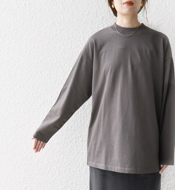 SHIPS any「SHIPS any:〈洗濯機可能〉マルチ ロングスリーブ ワイド TEE」|Tシャツ・カットソー|