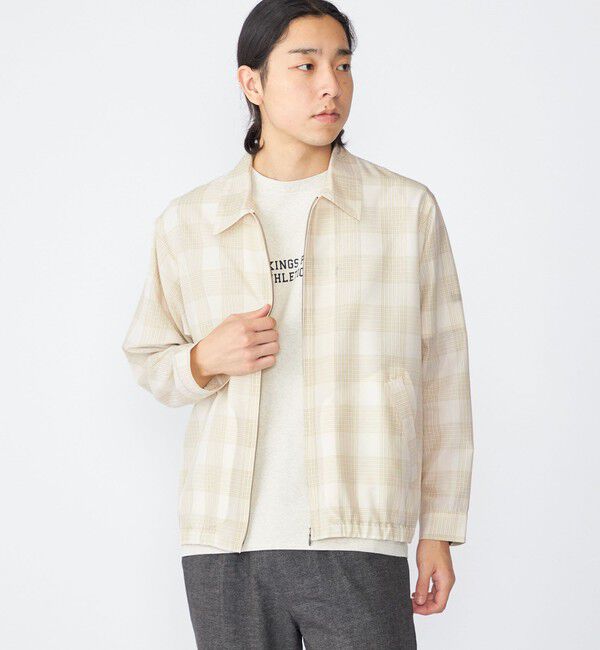 SHIPS「SHIPS:〈洗濯機可能〉ローン シャツ ジップ ブルゾン」|ブルゾン・スタジャン|