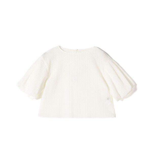 SHIPS for women「〈手洗い可能〉タック バルーン スリーブ 5分袖 ブラウス」|シャツ・ブラウス|