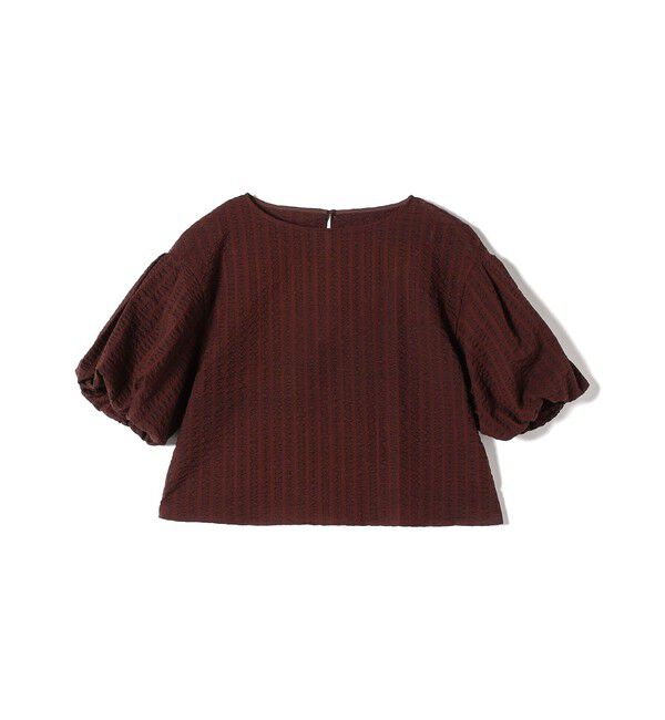 SHIPS for women「〈手洗い可能〉タック バルーン スリーブ 5分袖 ブラウス」|シャツ・ブラウス|