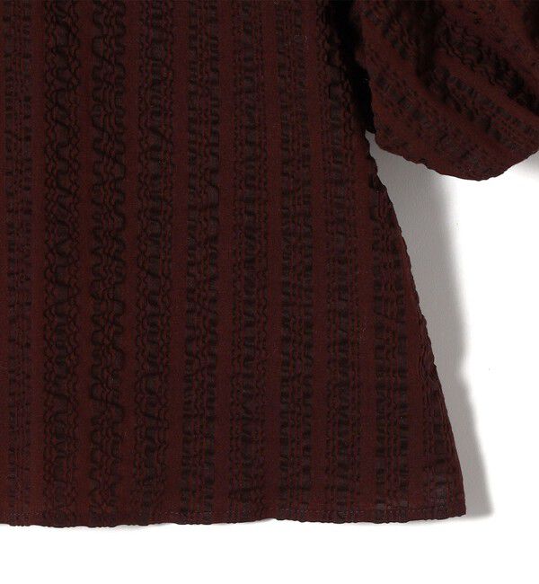 SHIPS for women「〈手洗い可能〉タック バルーン スリーブ 5分袖 ブラウス」|シャツ・ブラウス|