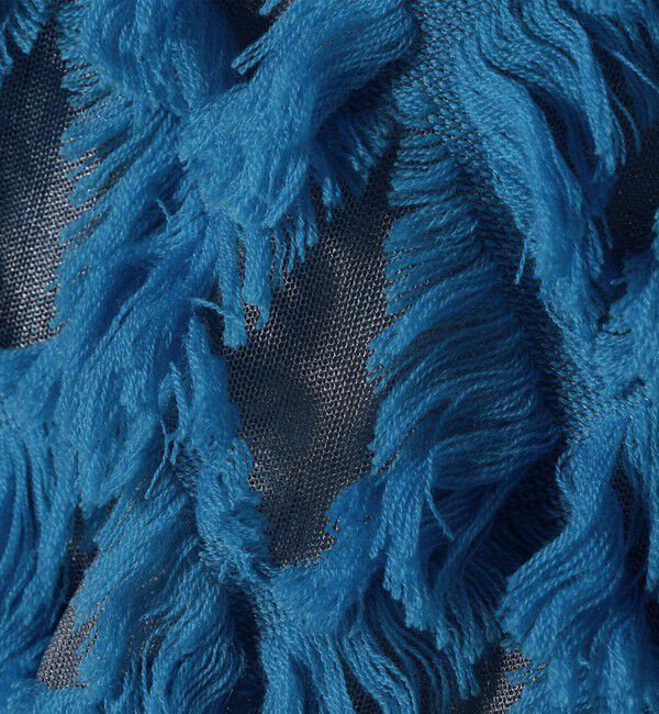 SHIPS for women「〈手洗い可能〉シアー フリンジ ジャカード プルオーバー」|ニット・セーター|