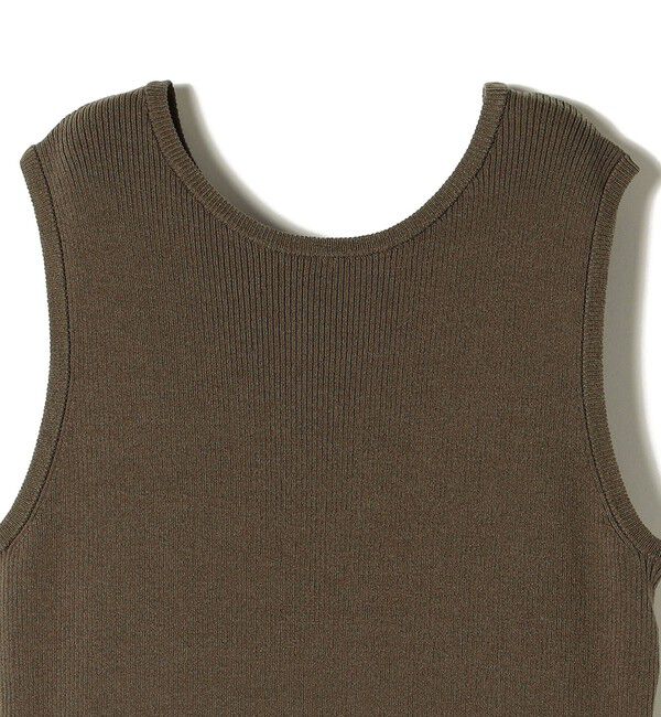 SHIPS for women「〈手洗い可能〉コットン リブ ノースリーブ &times; 布帛 スカート ワンピース」|ワンピース|