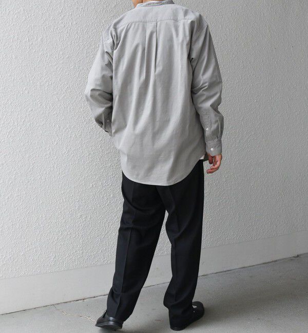 SHIPS any「SHIPS any: カラーコットン コーデュロイ リラックス バンドカラー シャツ◇」|シャツ・ブラウス|