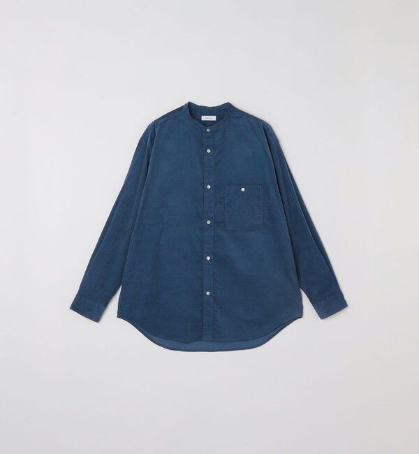 SHIPS any「SHIPS any: カラーコットン コーデュロイ リラックス バンドカラー シャツ◇」|シャツ・ブラウス|