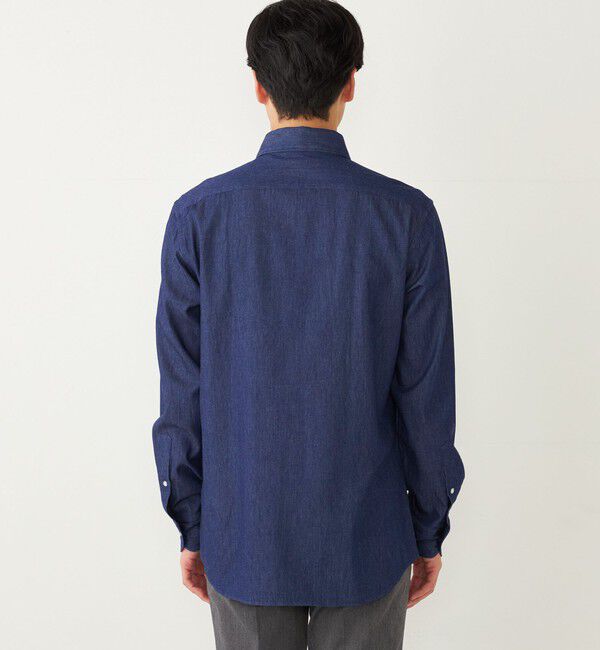 SHIPS Colors 「SHIPS Colors:〈洗濯機可能〉4.5オンス デニム ワイドカラー シャツ◇」|シャツ・ブラウス|