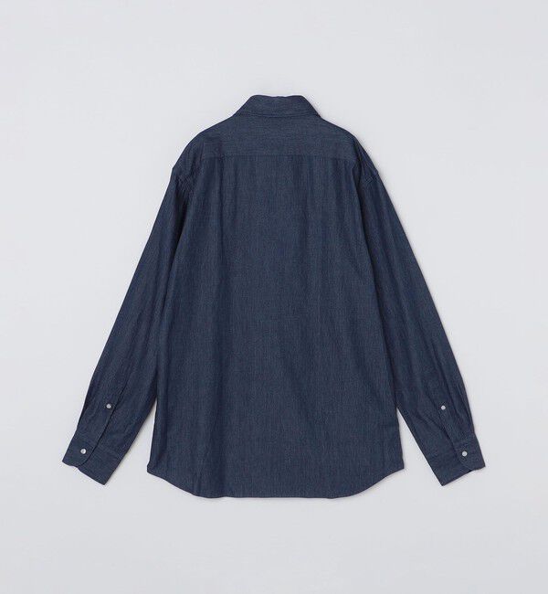 SHIPS Colors 「SHIPS Colors:〈洗濯機可能〉4.5オンス デニム ワイドカラー シャツ◇」|シャツ・ブラウス|