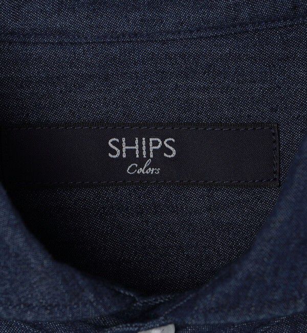 SHIPS Colors 「SHIPS Colors:〈洗濯機可能〉4.5オンス デニム ワイドカラー シャツ◇」|シャツ・ブラウス|