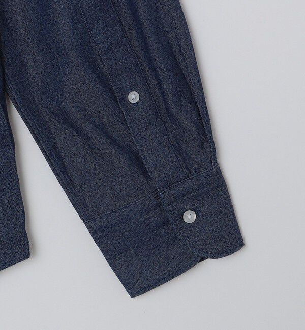 SHIPS Colors 「SHIPS Colors:〈洗濯機可能〉4.5オンス デニム ワイドカラー シャツ◇」|シャツ・ブラウス|