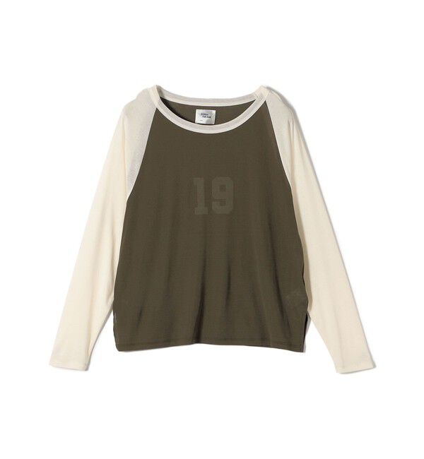 SHIPS for women「St.Johns 3rd club:〈洗濯機可能〉シアー ベースボール TEE」|Tシャツ・カットソー|