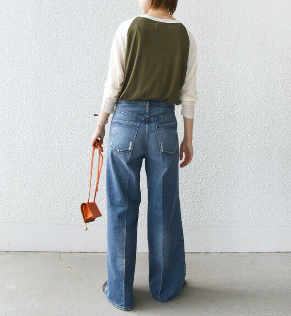 SHIPS for women「St.Johns 3rd club:〈洗濯機可能〉シアー ベースボール TEE」|Tシャツ・カットソー|