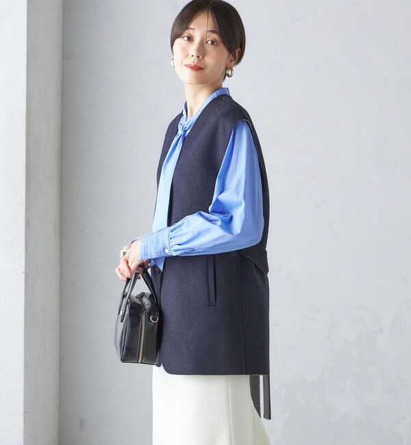 SHIPS for women「配色 リバー ジレ」|ベスト・ジレ|