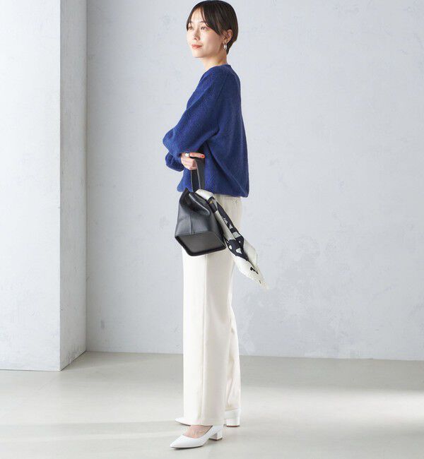 SHIPS for women「〈手洗い可能〉モヘヤ パイル Vネック プルオーバー」|ニット・セーター|