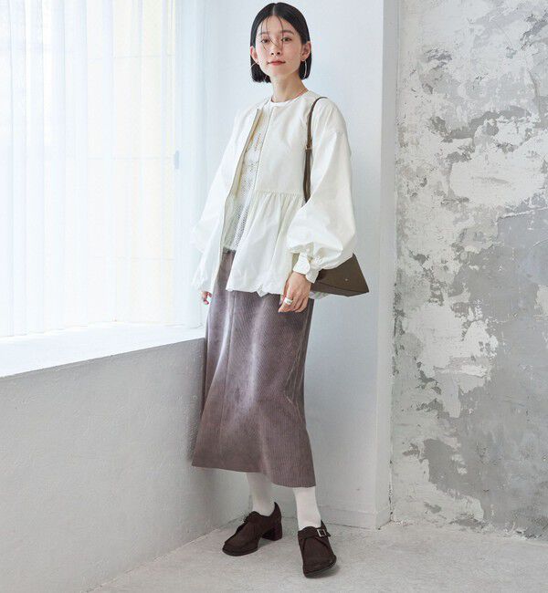 SHIPS for women「〈洗濯機可能〉コーデュロイ セミフレア スカート」|スカート|