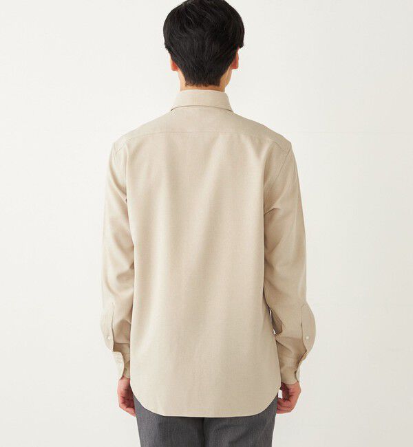 SHIPS Colors 「SHIPS Colors:〈洗濯機可能〉イージーケア ウールライク ワイドカラー シャツ」|シャツ・ブラウス|