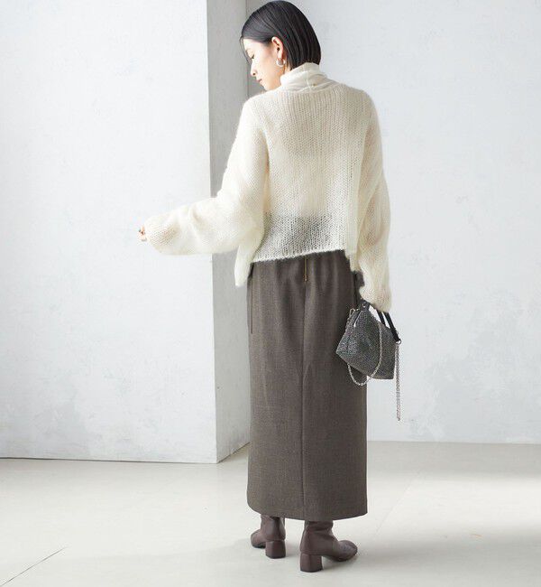 SHIPS for women「〈手洗い可能〉シャーク ツイード ポケット スカート」|スカート|