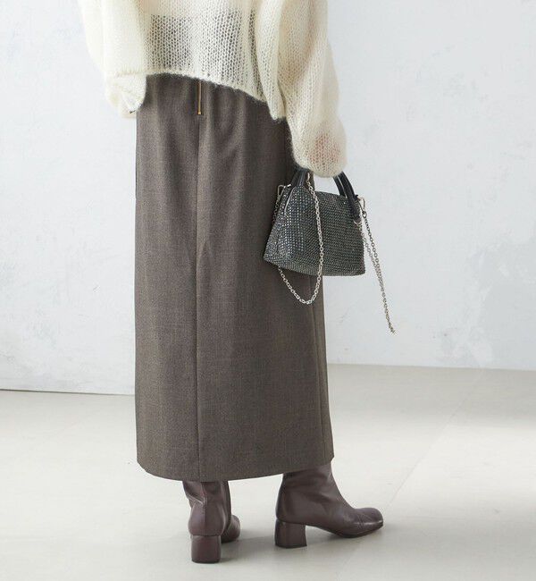 SHIPS for women「〈手洗い可能〉シャーク ツイード ポケット スカート」|スカート|