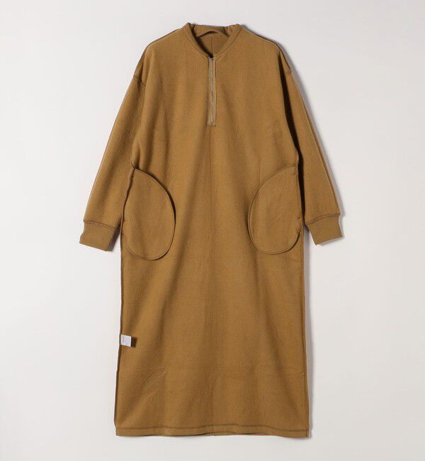 SHIPS any「SHIPS any:〈洗濯機可能〉USA コットン 裏起毛 ハーフジップ ワンピース」|ワンピース|