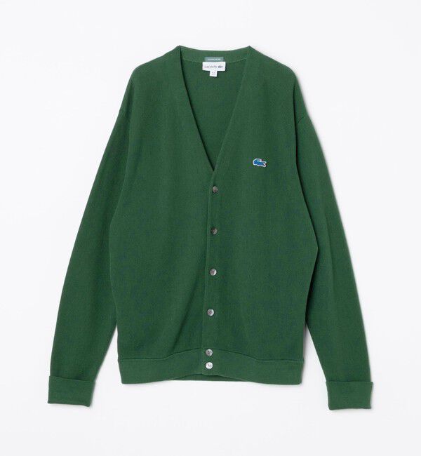 SHIPS「【SHIPS別注】LACOSTE: コットン/ポリエステル Vネック カーディガン 24FW」|カーディガン|