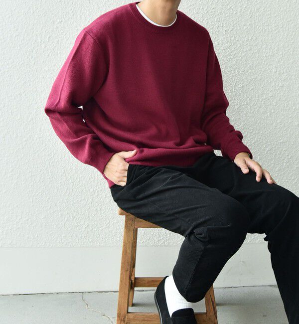 SHIPS any「SHIPS any: 〈手洗い可能〉コットン カシミヤ スウェットライク ニット 24FW◇」|ニット・セーター|