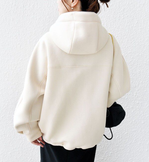 SHIPS for women「【WEB限定】〈手洗い可能〉ダンボール ダブルジップ フーディー 1」|パーカー|