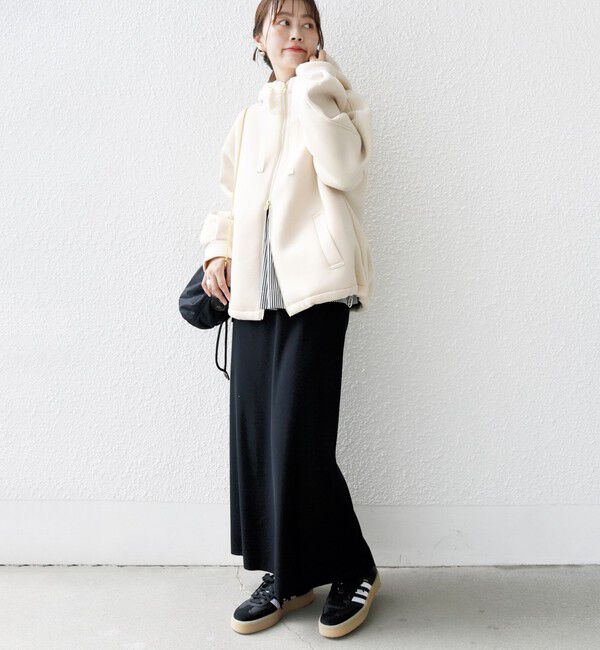 SHIPS for women「【WEB限定】〈手洗い可能〉ダンボール ダブルジップ フーディー 1」|パーカー|