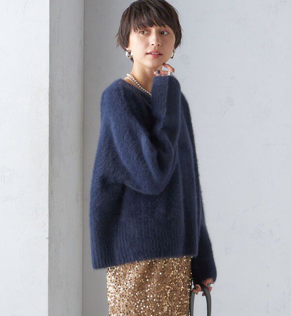 SHIPS for women「〈手洗い可能〉FOX クルーネック プルオーバー」|ニット・セーター|