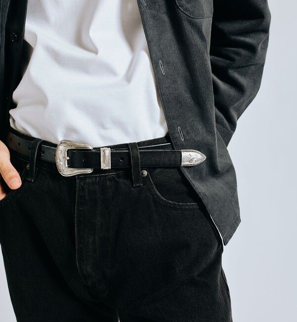 SHIPS「【WEB限定】SHIPS: ワンサイズフィット レザー ウエスタン ベルト」|ベルト|