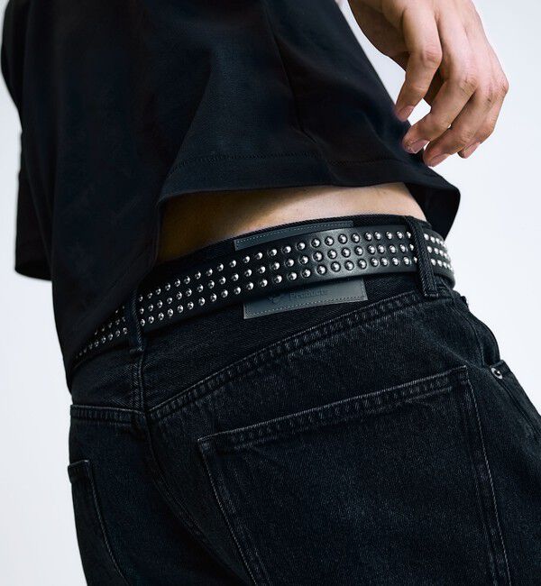 SHIPS「City Ambient Products: ワンサイズ スタッズベルト」|ベルト|