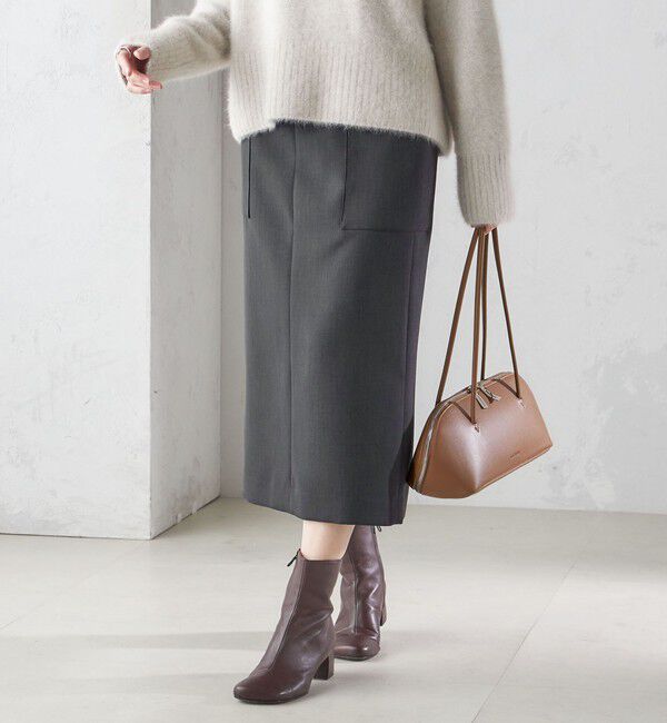 SHIPS for women「〈手洗い可能〉ウールライク ポケット タイト スカート」|スカート|