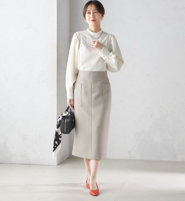 SHIPS for women「〈手洗い可能〉ウールライク ポケット タイト スカート」|スカート|