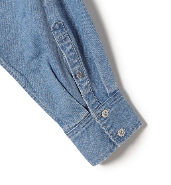 SHIPS for women「〈洗濯機可能〉デニム 刺繍 オーバー シャツ」|シャツ・ブラウス|