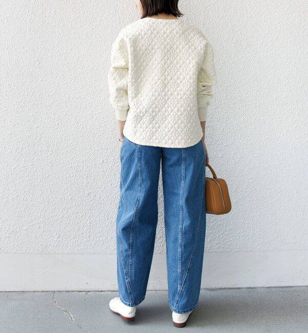 SHIPS for women「【WEB限定】〈手洗い可能〉キルティング ジャカード カーディガン」|カーディガン|